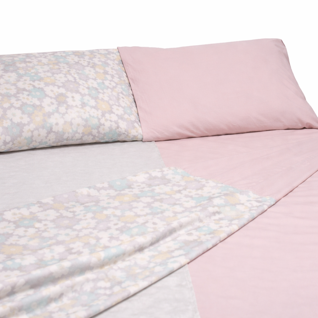 Sábanas Duales Susysueños® | Coralina + Algodón 180H | Patentado OEPM