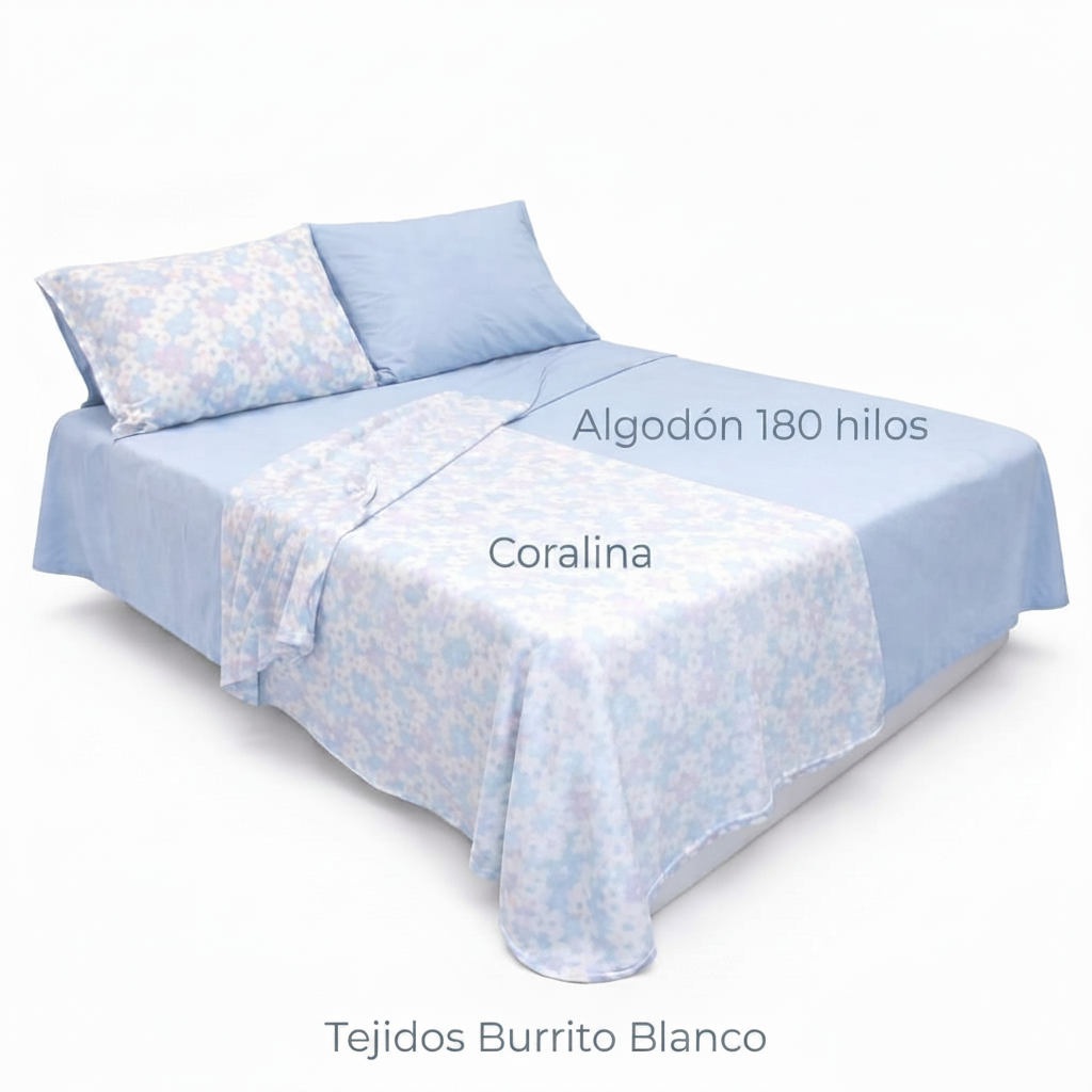 Sábanas Duales Susysueños® | Coralina + Algodón 180H | Patentado OEPM